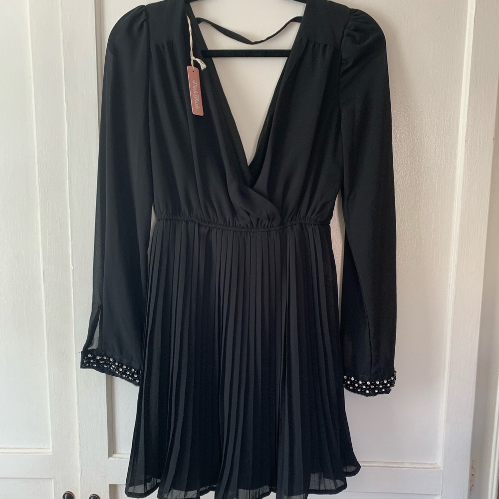 Pink Blush Black dress